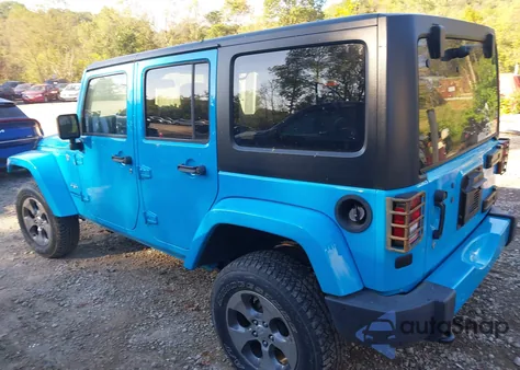 2017 Jeep Wrangler Unlimited Sahara из США, поврежденный, VIN 1C4BJWEGXHL680871